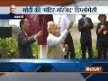 PM Modi and Indonesian President Joko Widodo fly kites at a Kite exhibition in Jakarta