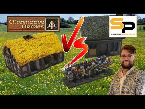 15mm (Epic) scale Buildings - Sarissa Precision vs Alternative Armies terrain for 30 Years War