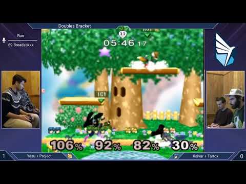 MMOM185 SSBM - Yasu/Project (Blue) vs. Kalvar/Tartox (Green) - Melee Doubles WSF