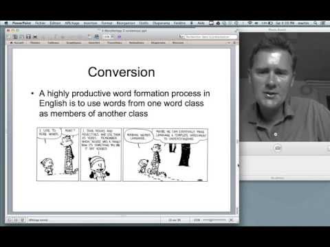 Word formation processes