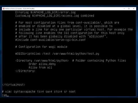 Embedding Python In Apache2 Web Service Using Wsgi Linux