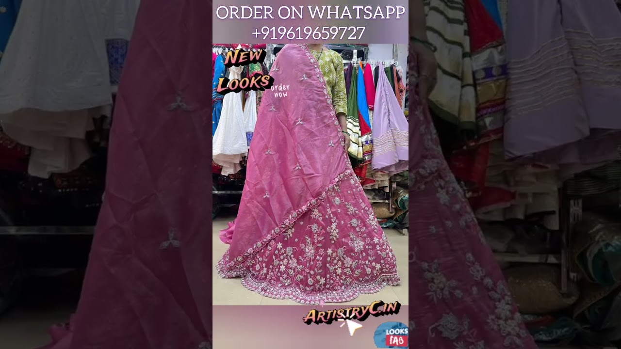 Akshara Wedding Lehenga Look? Latest Tissue Silk Lehenga 2025 Under ₹8210! Call +919619659727