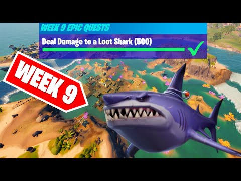 Deal Damage to a Loot Shark (500) | Fortnite Week 9 Epic Quests