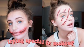 trying special fx makeup