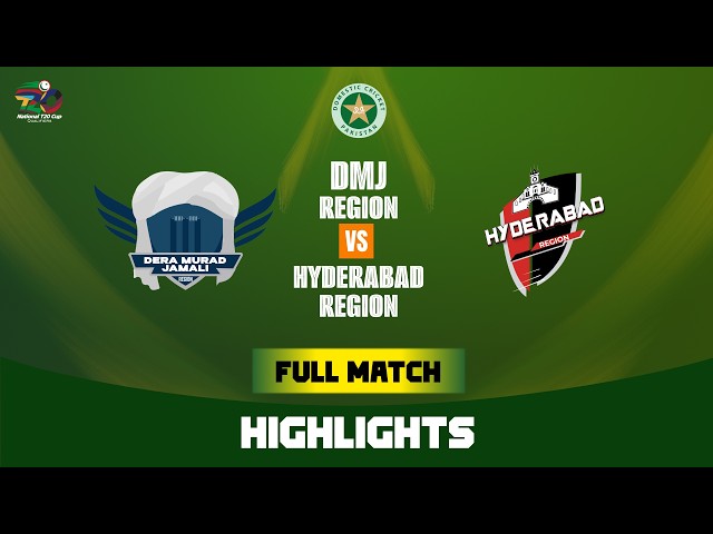 Full Match Highlights | DMJ Region vs Hyderabad Region | National T20 Qualifier | Match 4 | MZA1T