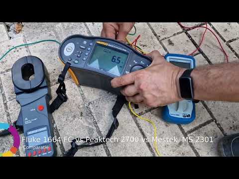 Earth Ground Measurement Comparison - Fluke 1664 FC vs Peaktech 2700 vs Mestek MS 2301