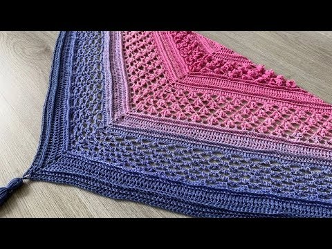 VELA FLOWER SHAWL - FREE CROCHET PATTERN