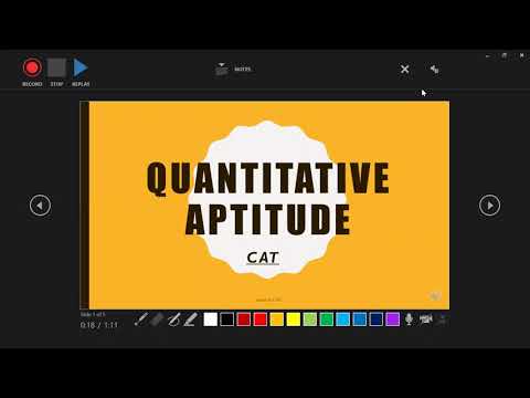 Quantitative Aptitude syllabus for CAT
