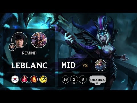 LeBlanc Mid vs Yasuo - KR Challenger Patch 9.10