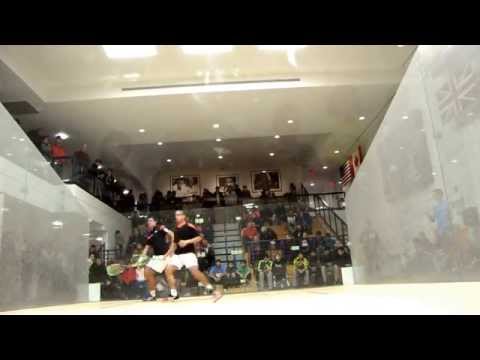 1-US Jr Open 2013 Squash- D Elias (Peru) v K Tarek (Egypt) BU19 SemiFinal