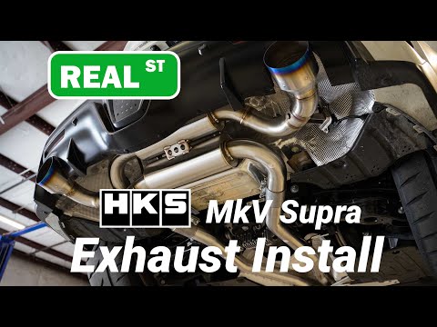 MKV Toyota Supra HKS Dual Muffler Exhaust Install and Sound Clips