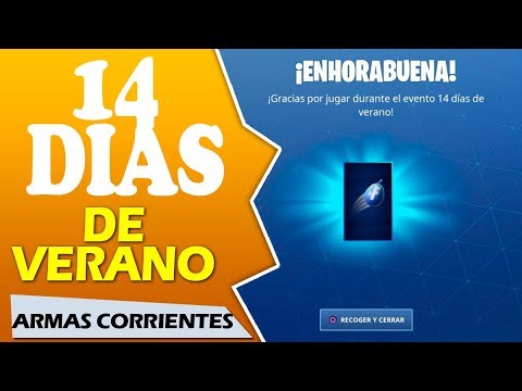 FORTNITE REGALOS GRATIS - ELIMINACIONES CON ARMA CORRIENTE SACADA DE LA CAMARA - 14 DIAS DE VERANO