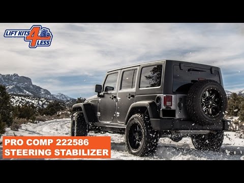 Pro Comp 222586 Dual Steering Stabilizer 2007-17 Jeep JK Wrangler 2 Door/4 Door