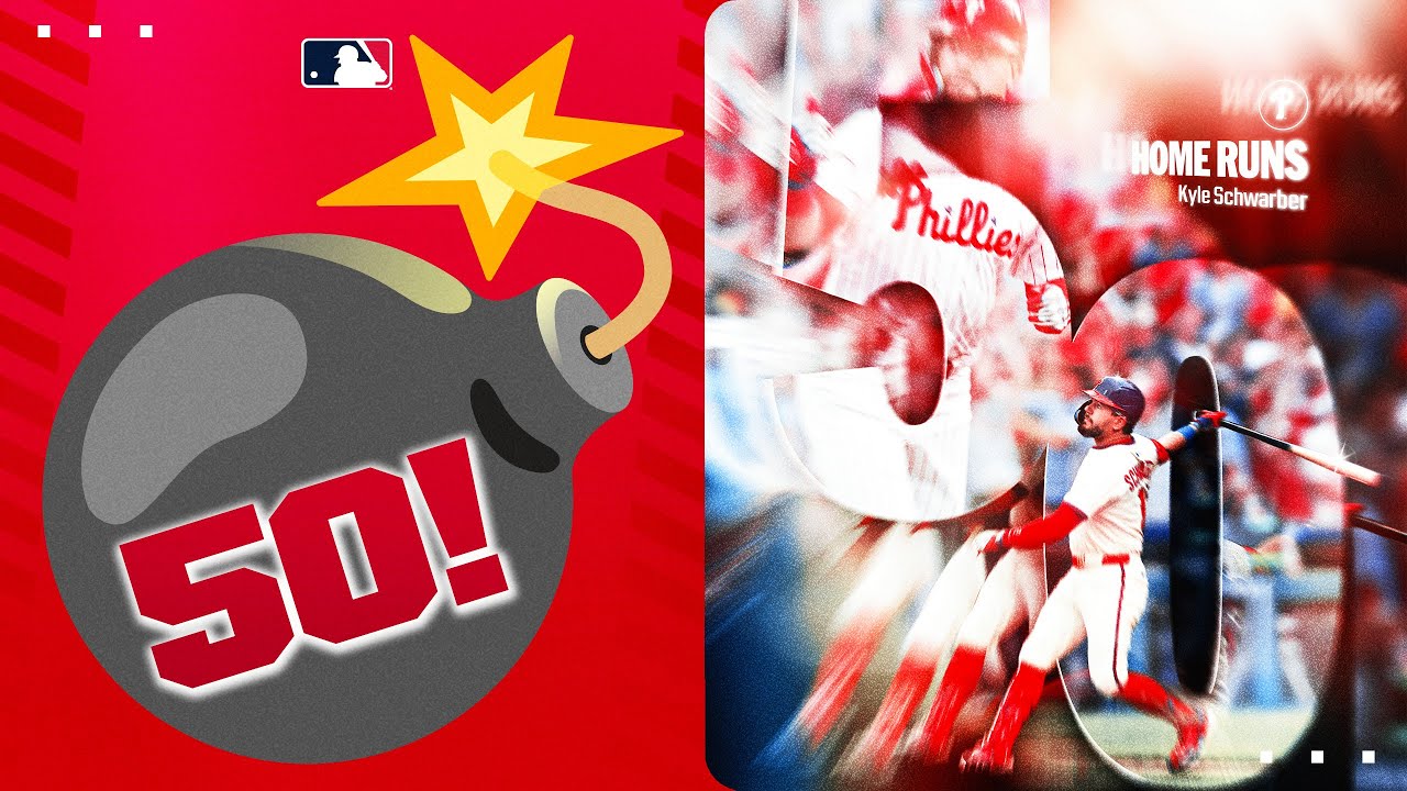 50 HOMERS! 💣  Kyle Schwarber is the first National League player to reach 50+ homers in 2025!