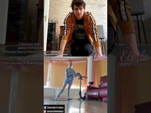 2 MAGGIO 2020.. NATASCHA MAIR e JAKOB FEYFERLIK (Principal Dancer Wiener Staatsballett) Comacchio