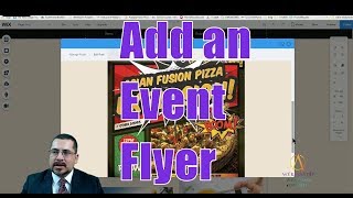 Add an Event Flyer to your Homepage