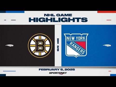 NHL Highlights | Bruins vs. Rangers - February 5, 2025