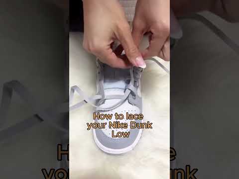 Step Up Your Style with This Nike Dunk Low Lacing Method #nike #dunklow #lacing #sneakerhack
