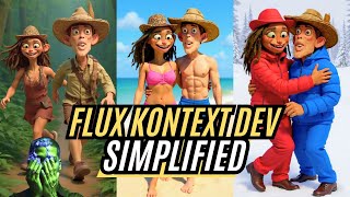 FLUX.1 KONTEXT DEV Simple Workflow for comfyUI