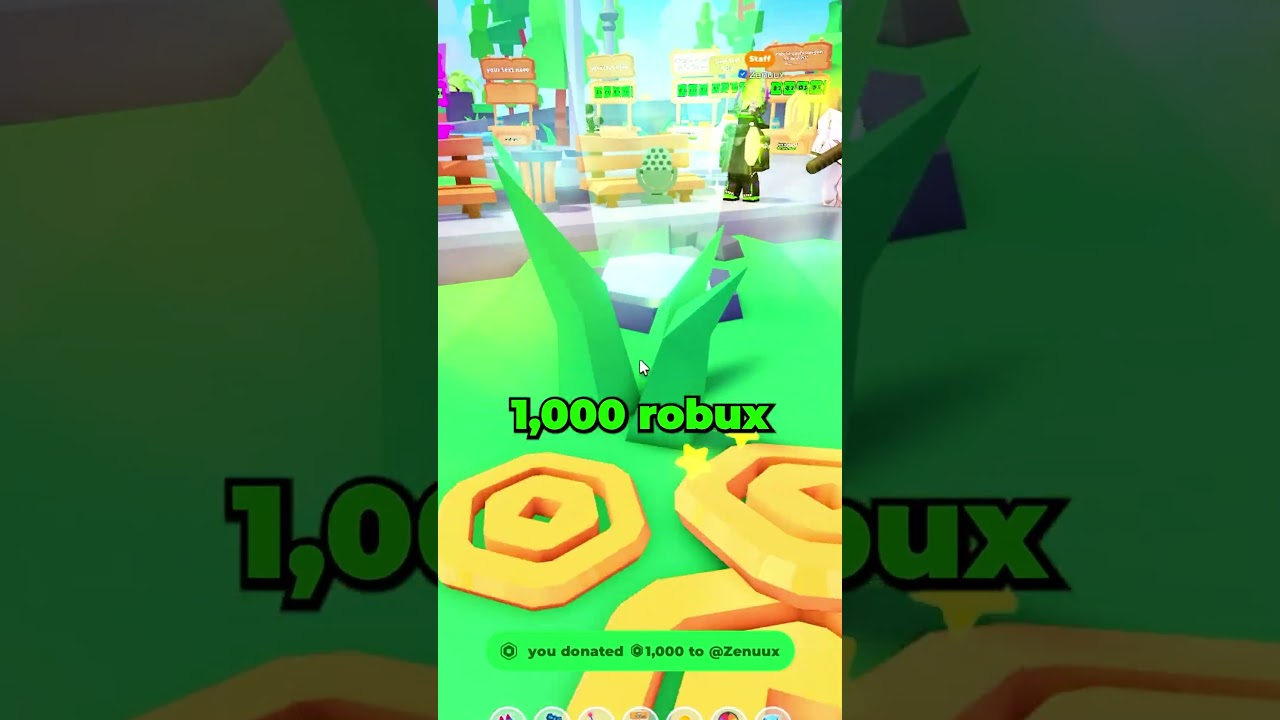 I Gave This Rich Person 1,000 Robux On Pls Donate...