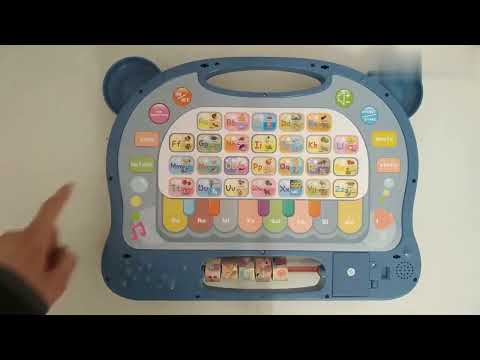 Доска для рисования с сенсорной панелью 648 A-65, двусторонняя магнитная доска, пианино, английский алфавит - фото 1 - id-p1728058766