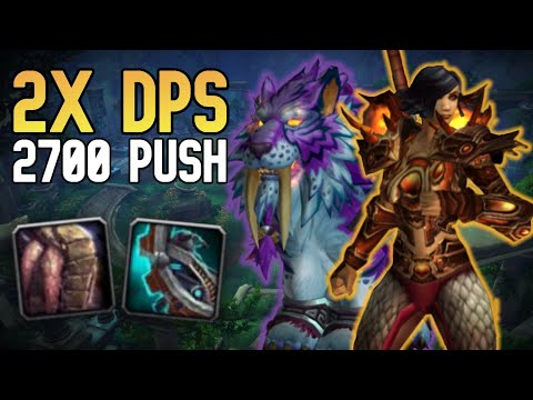 2700 Double Dps 2v2 Push! - WoW Arena BFA 8.3