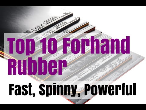 top 10 best table tennis rubbers for forehand