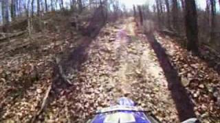 preview picture of video 'Mill Creek to Oark via ATV trails Yamaha WR250R, BMW G650X'