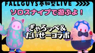 【フォールガイズ参加型】ソロスナイプでたいせーさんとコラボ！【Fall Guys】