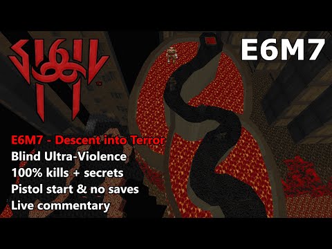 Doom: SIGIL II - E6M7: Descent into Terror - Blind Ultra-Violence 100%