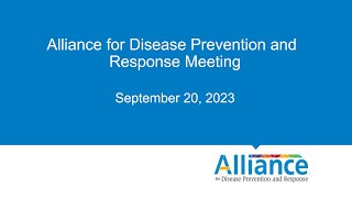 Alliance for Disease Prevention and Response: Discussion about Trust-Based Philanthropy