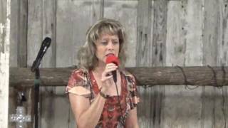 Heather Thomas Van Deren sings Hide Thou Me, with harpist Rendall Caviness at a TX Cowboy Church