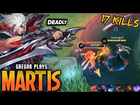 MLBB: 17 Kills!! Martis Insane Jungle Items!! Martis Best Build 2022 | Build Top 1 Global Martis