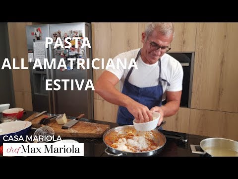 PASTA all'AMATRICIANA con POMODORI FRESCHI | Ricetta facile di Chef Max Mariola