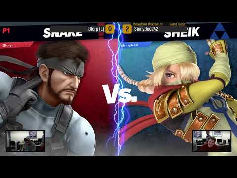 Throwdown Thursday 73 - Grand Finals - (Snake) Blorp vs SinnyBoo242 (Inkling/Simon/Sheik)