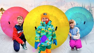 Gia đình Roma và Diana đến thăm Công viên tuyết tại Ski Dubai!