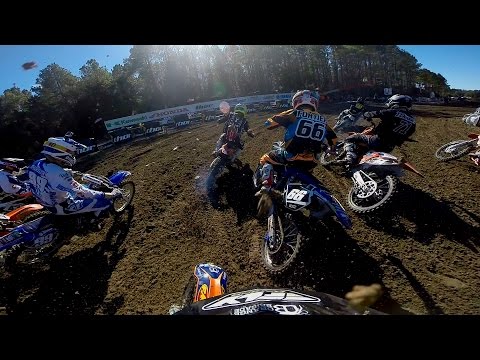 HELMET CAM: Brock Papi - Schoolboy 1 Main Event / Mini O's Supercross 2014