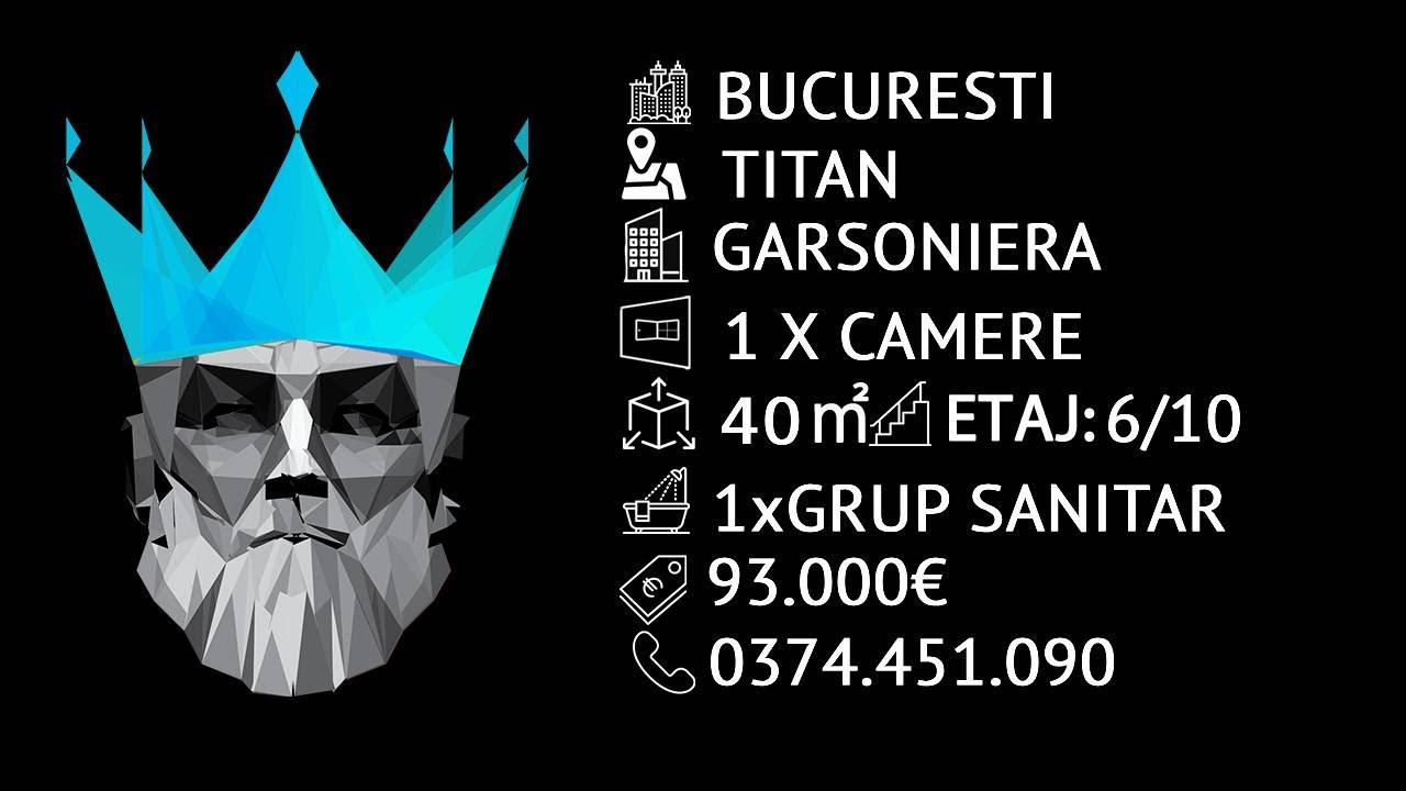 Tur video Garsoniera Edenia Titan Bucuresti