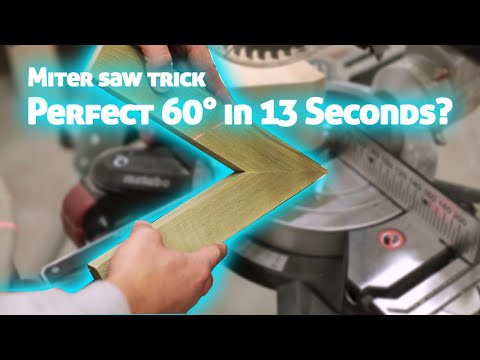 How to Cut ANY Angle on Your Miter Saw in 13 Seconds. Woodworking trick.