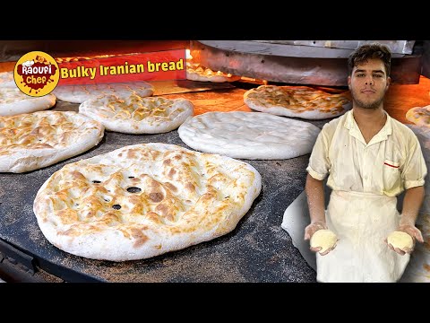 Baking Barbari bread with a special recipe