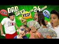 DAD SAYS YES to EVERYTHING KIDS WANT for 24 HOURS! (If Kids Were in Charge Challenge)