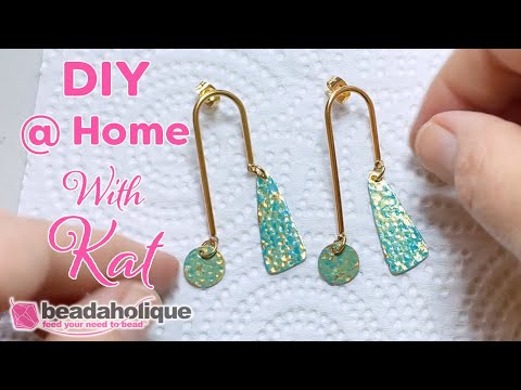 How to Use Vintaj Patina without a Paint Brush