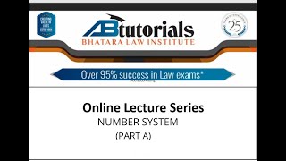 Quantitative Aptitude Lecture - Number System