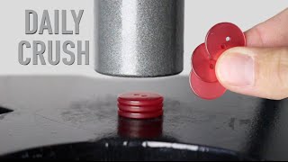 Crushing Stack of BUTTONS with Hydraulic Press  EX