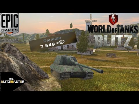 Jg.Pz E100 : 7549 damage 4 kills -WoT Blitz-