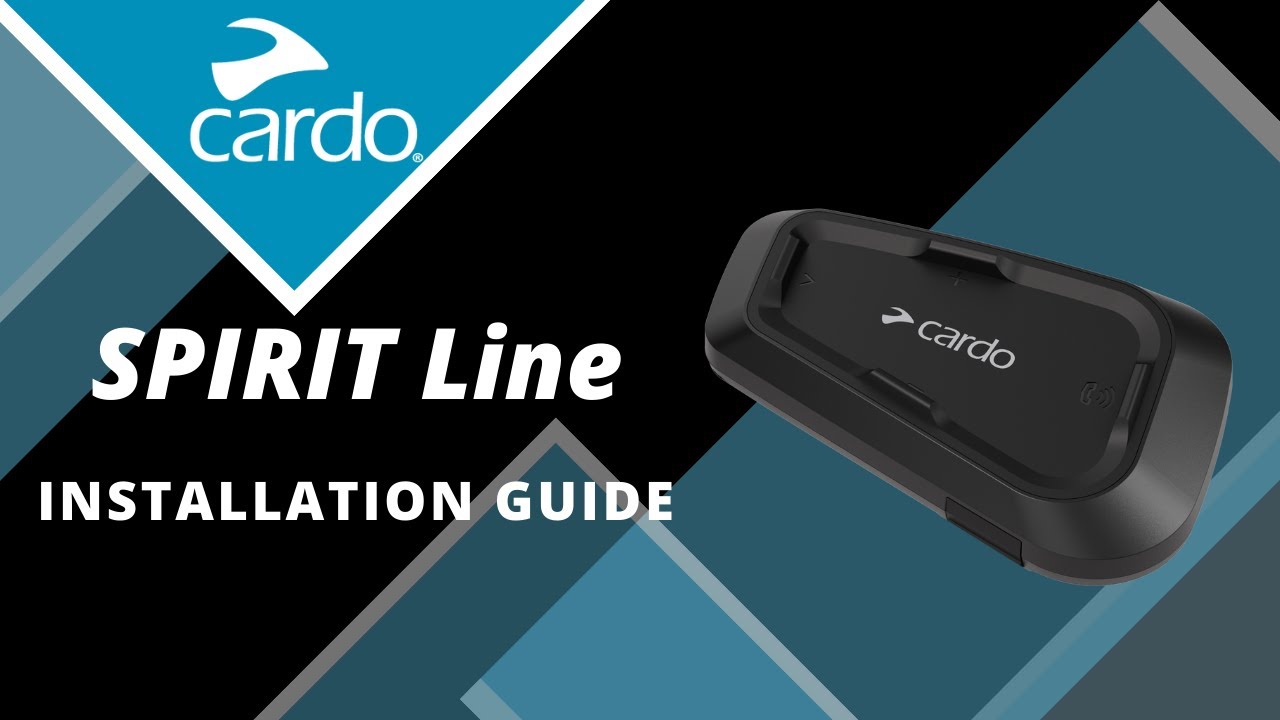 Cardo Spirit-sarjan asentaminen