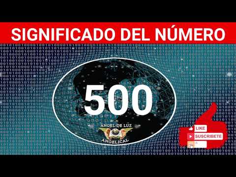 NUMEROLOGÍA🤍Significado del número 500❓ Numero 500 en lo espiritual🙏numero 500 NUMERO
