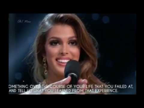 MS. FRANCE (QUESTION & ANSWER PORTION) - MISS UNIVERSE Coronation Night (with ENGLISH SUB)
