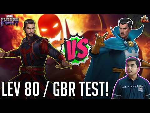 Doctor Strange (Level 80) New VS Old Uniform GBR Dormamu TEST in Marvel Future Fight #mff