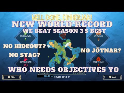 New World Record Tribes of Midgard! 28:47 Fastest run since season 1!